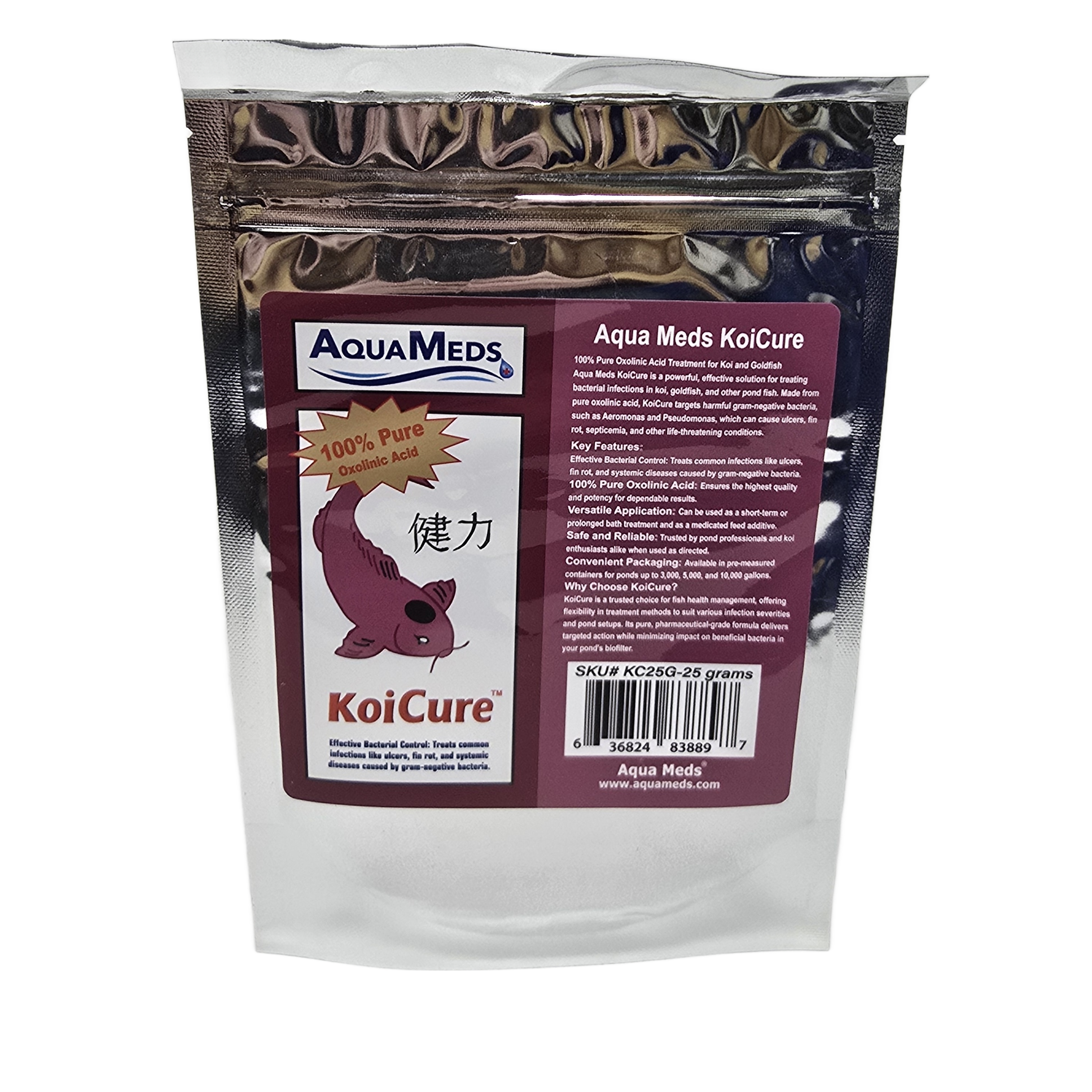Aqua Meds KoiCure 25 gram bottle for small koi ponds