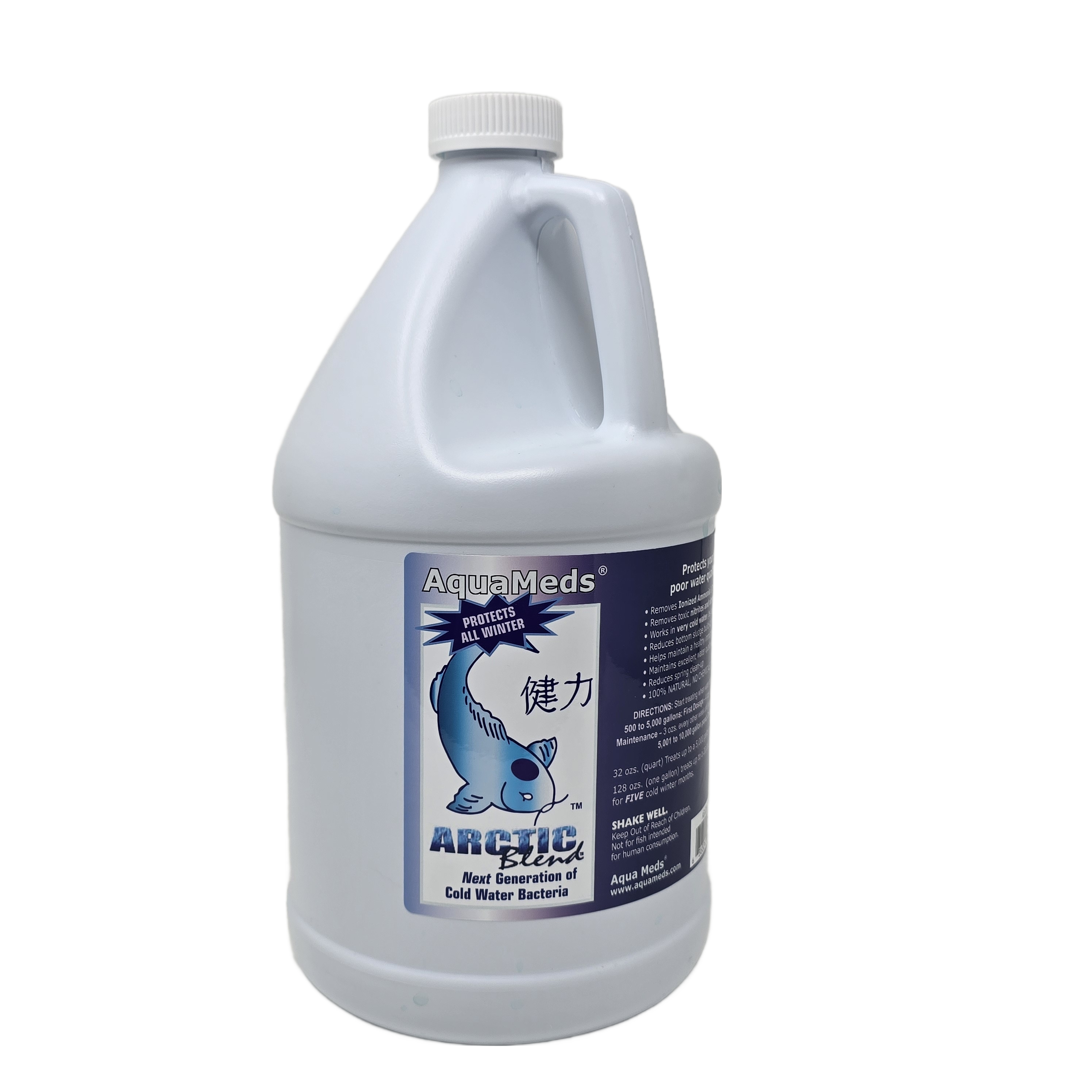 Aqua Meds Arctic Blend 128oz gallon bottle - winter pond bacteria for large koi ponds
