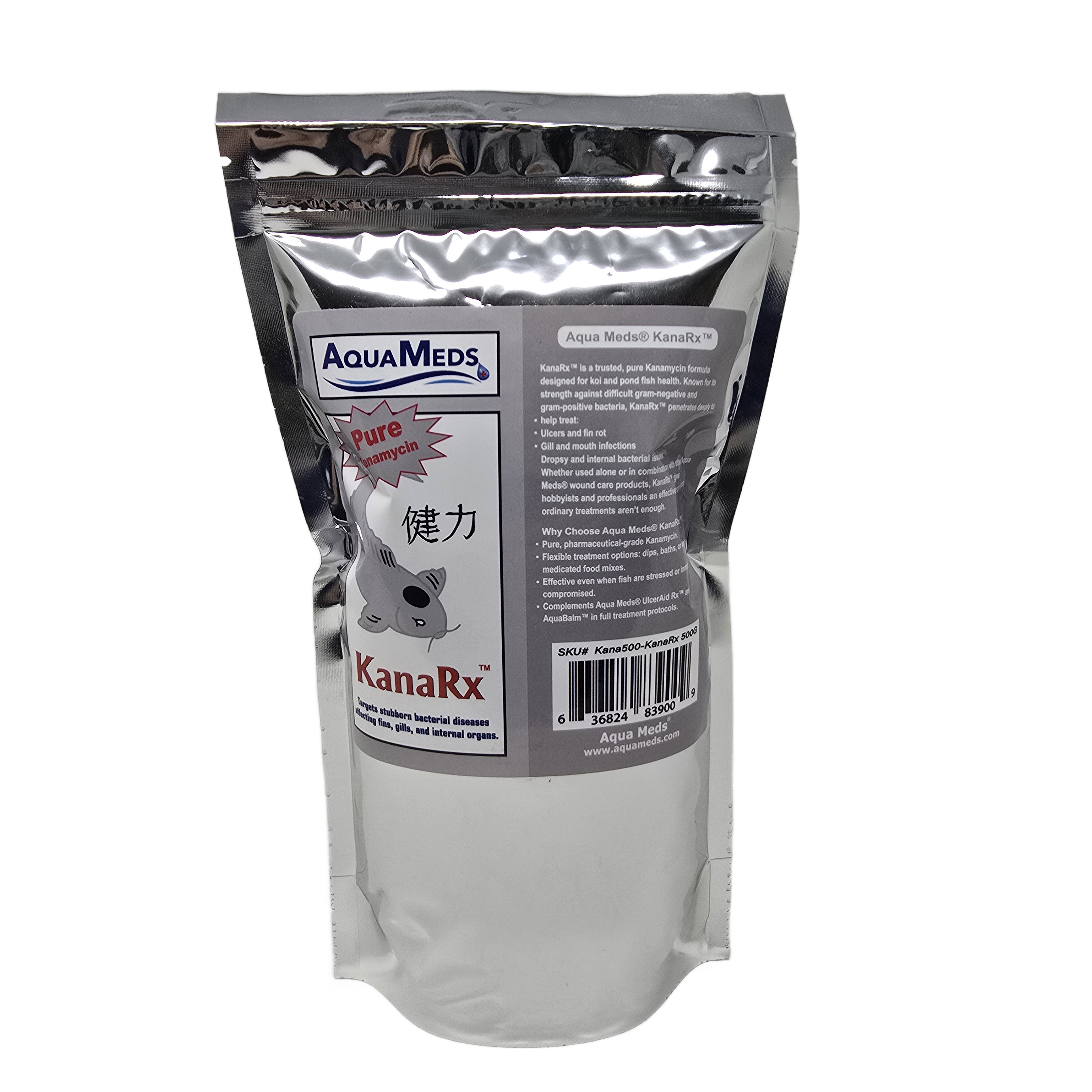 Aqua Meds KanaRx 500 gram kanamycin treatment for koi ulcers and bacterial infections
