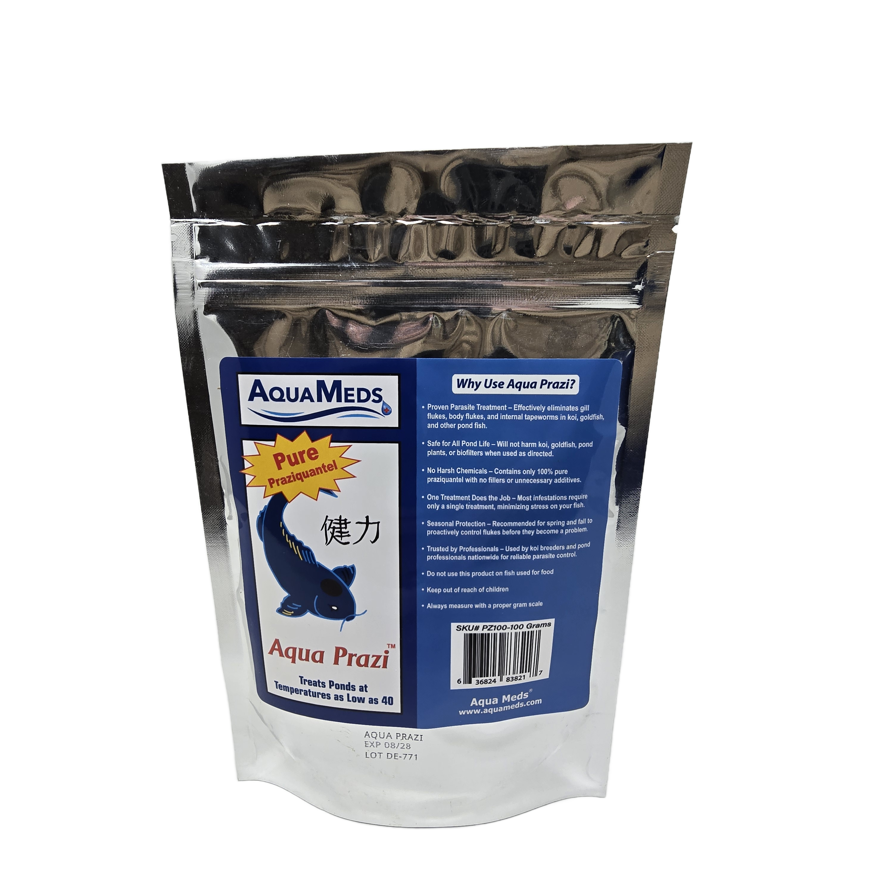 Aqua Meds Aqua Prazi 100 gram bottle for large koi ponds