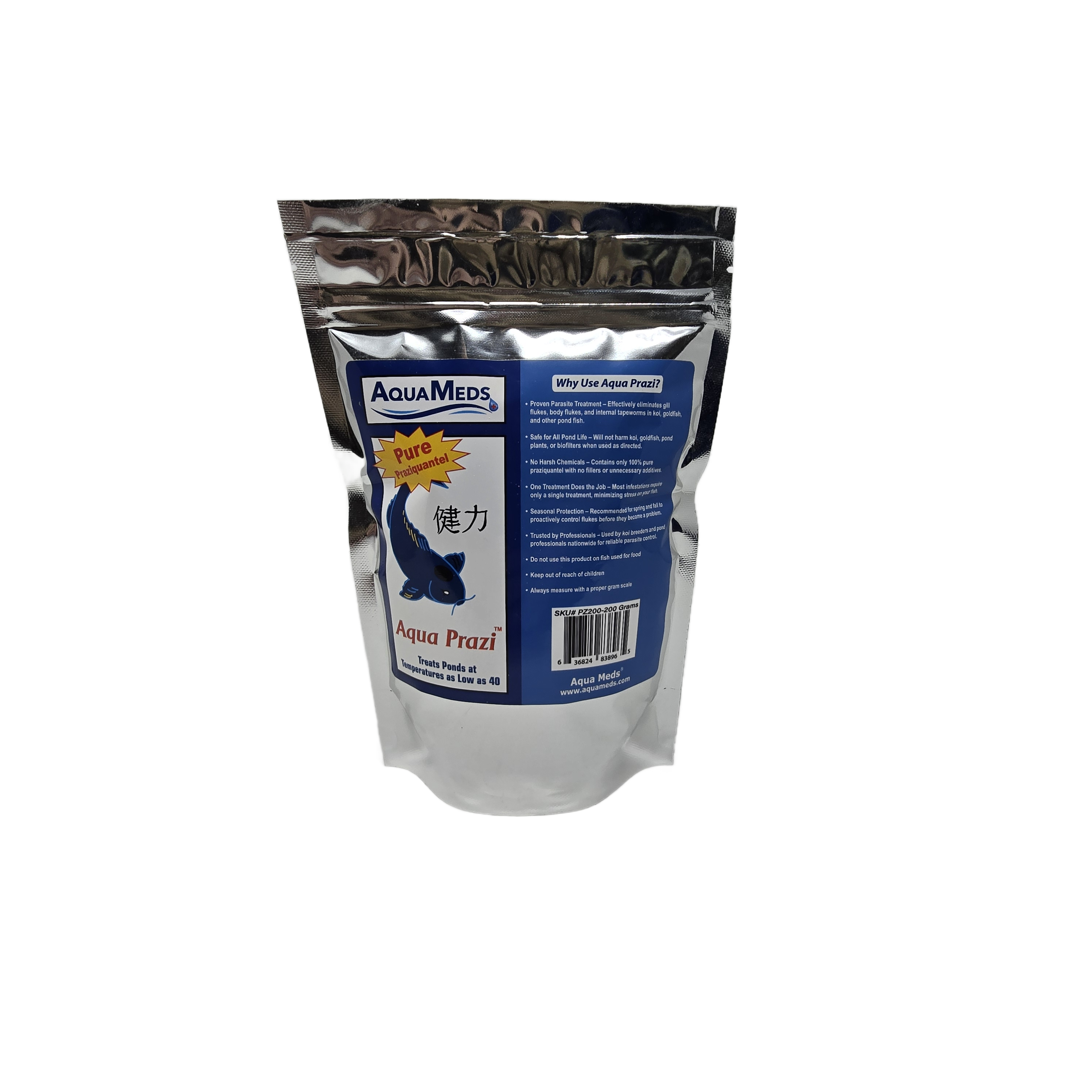 Aqua Meds Aqua Prazi 200 gram bottle for extra large koi ponds